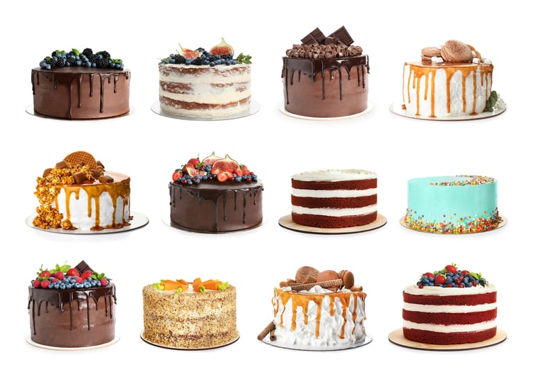 Variedad de pasteles